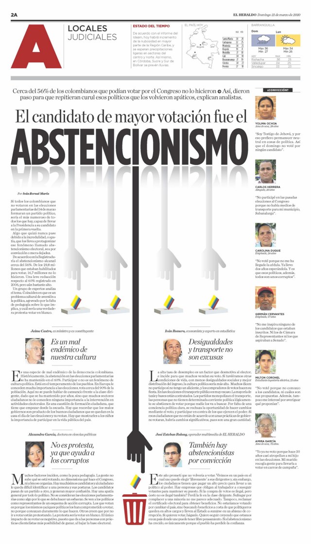 El candidato ganador fue el abstencionismo